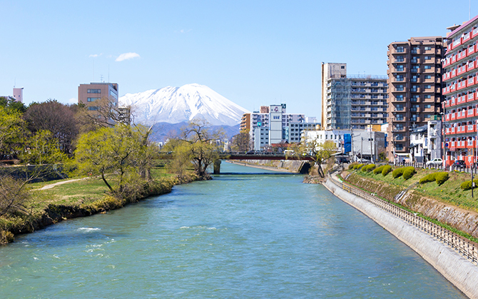 盛岡の街並み